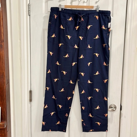 GAP Flannel Cotton Navy Dog Pj’s Pyjama Pants - Picture 2 of 11